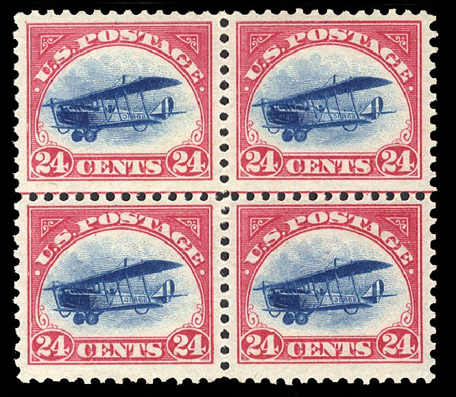 US Stamp Price Scott Catalogue #C3: 24c 1918 Air Curtiss Jenny. Cherrystone Auctions, Jan 2013, Sale 201301, Lot 48