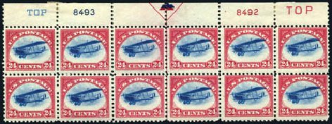 Prices of US Stamps Scott C3: 24c 1918 Air Curtiss Jenny. Harmer-Schau Auction Galleries, Jul 2010, Sale 86, Lot 598