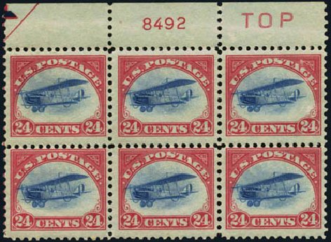 Costs of US Stamp Scott Catalog C3: 24c 1918 Air Curtiss Jenny. Harmer-Schau Auction Galleries, Oct 2011, Sale 91, Lot 318