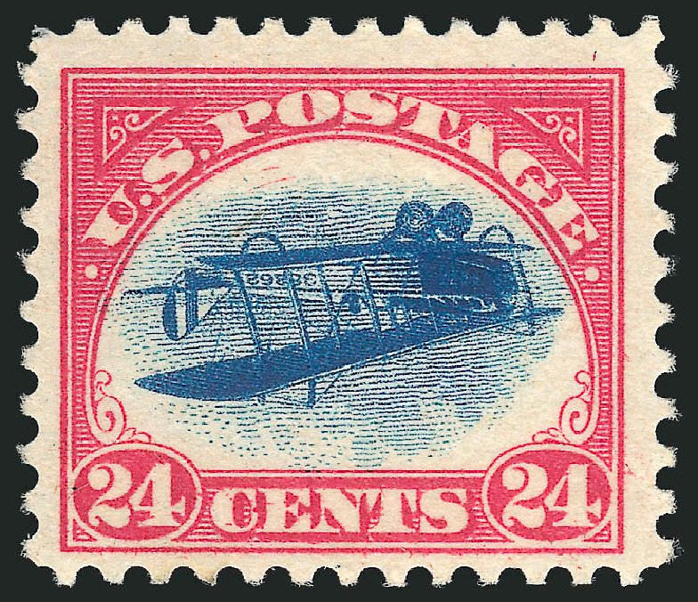 US Stamp Price Scott Catalogue C3 - 24c 1918 Air Curtiss Jenny. Robert Siegel Auction Galleries, Apr 2015, Sale 1096, Lot 818