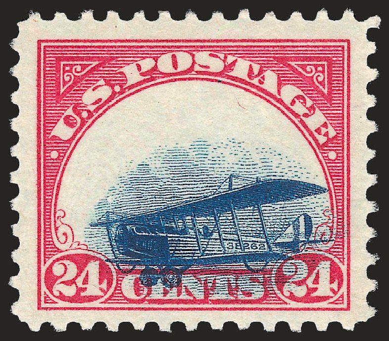 Price of US Stamps Scott C3 - 24c 1918 Air Curtiss Jenny. Robert Siegel Auction Galleries, Jun 2010, Sale 989, Lot 198
