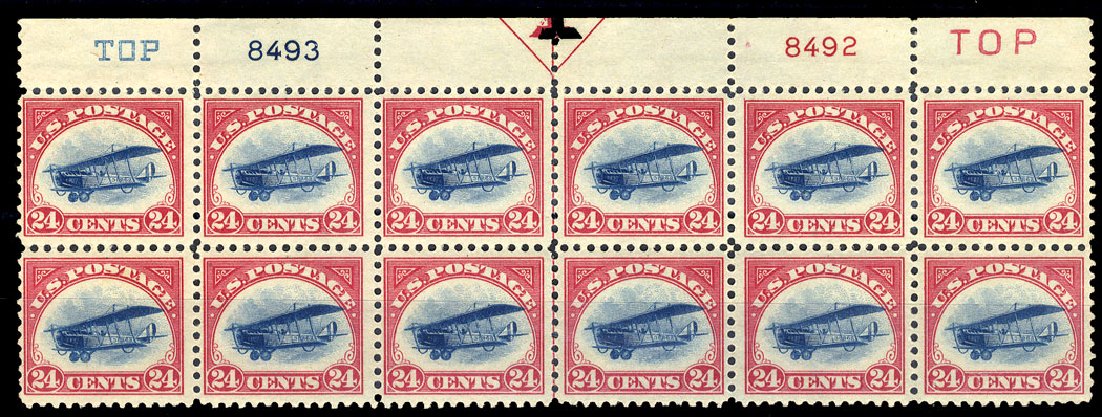 Cost of US Stamp Scott # C3: 1918 24c Air Curtiss Jenny. Cherrystone Auctions, Jun 2009, Sale 200906, Lot 229