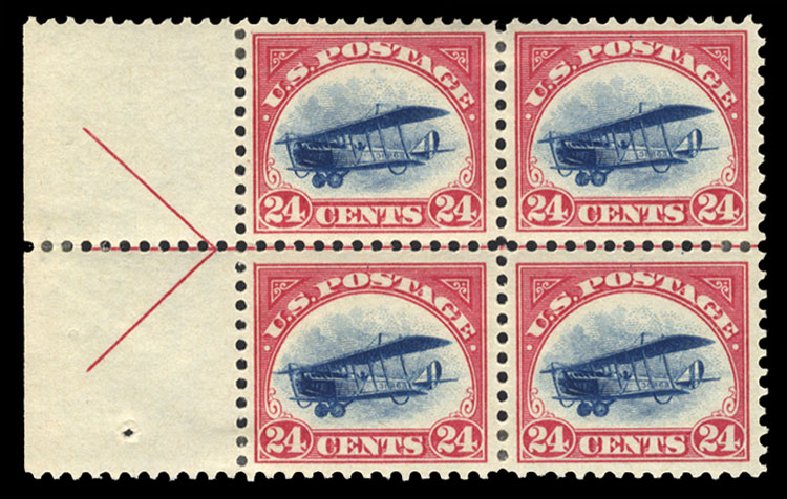 Value of US Stamps Scott Catalogue #C3: 1918 24c Air Curtiss Jenny. Cherrystone Auctions, Jun 2012, Sale 201206, Lot 159