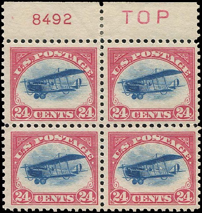 Prices of US Stamp Scott Cat. C3 - 1918 24c Air Curtiss Jenny. Regency-Superior, Nov 2014, Sale 108, Lot 1419
