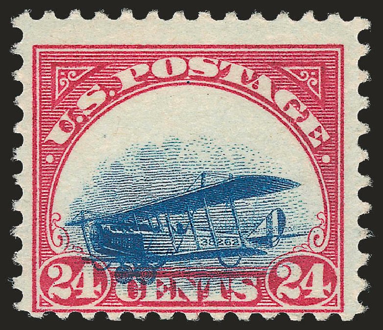 Costs of US Stamp Scott Catalog C3 - 24c 1918 Air Curtiss Jenny. Robert Siegel Auction Galleries, Apr 2009, Sale 972, Lot 3389
