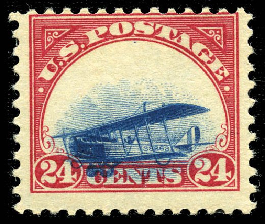 US Stamp Value Scott Cat. # C3 - 1918 24c Air Curtiss Jenny. Matthew Bennett International, Feb 2012, Sale 340, Lot 550