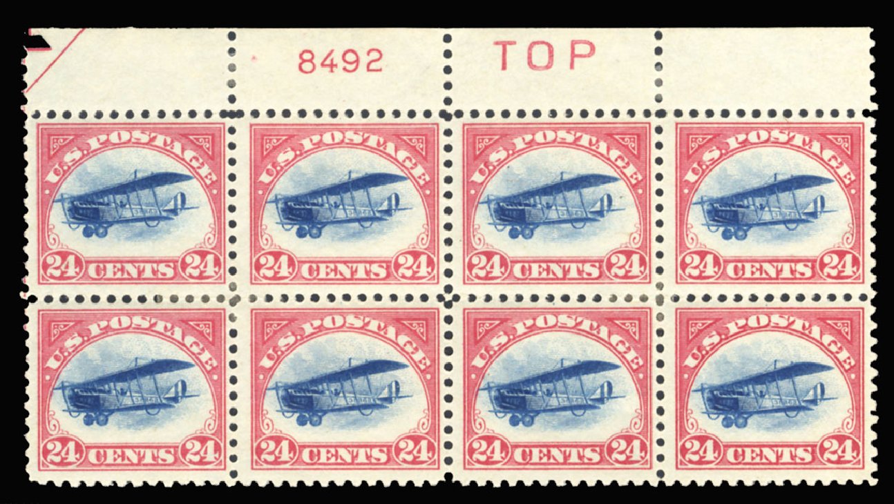 Price of US Stamp Scott Catalog # C3: 24c 1918 Air Curtiss Jenny. Cherrystone Auctions, Sep 2013, Sale 201309, Lot 30