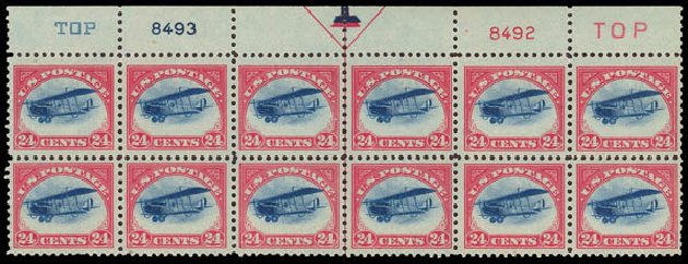 Costs of US Stamp Scott #C3 - 24c 1918 Air Curtiss Jenny. Daniel Kelleher Auctions, Oct 2012, Sale 632, Lot 1480