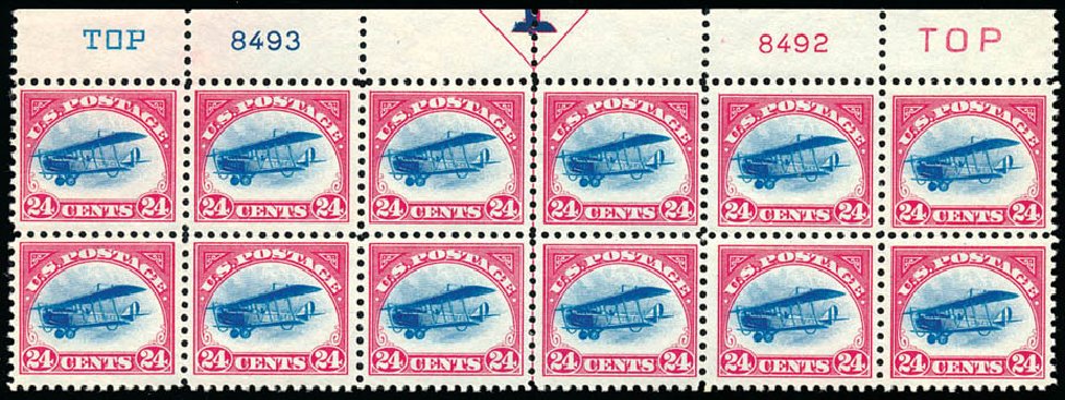 Value of US Stamp Scott Catalog # C3 - 24c 1918 Air Curtiss Jenny. Schuyler J. Rumsey Philatelic Auctions, Apr 2015, Sale 60, Lot 3000