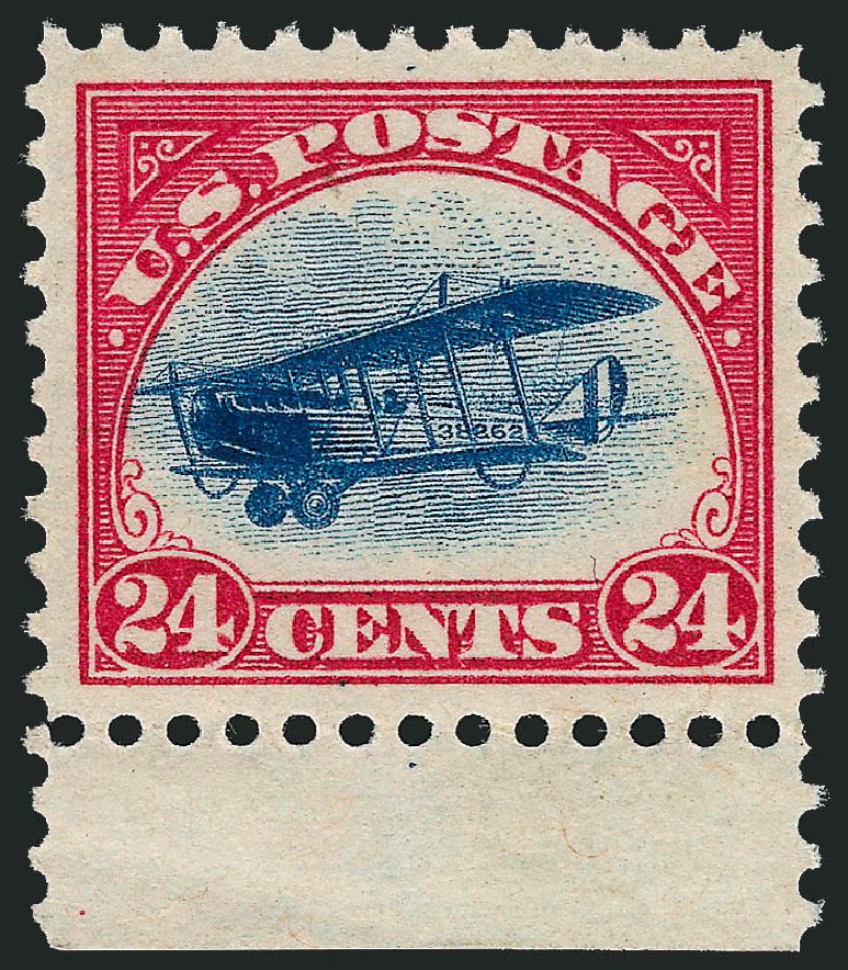 US Stamp Prices Scott Catalogue #C3: 1918 24c Air Curtiss Jenny. Robert Siegel Auction Galleries, Oct 2011, Sale 1014, Lot 2140