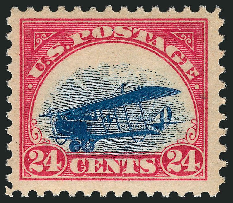 Value of US Stamp Scott Cat. # C3: 24c 1918 Air Curtiss Jenny. Robert Siegel Auction Galleries, Mar 2013, Sale 1040, Lot 2070