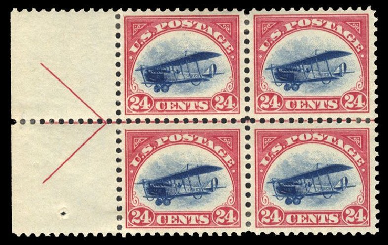 Price of US Stamp Scott #C3 - 24c 1918 Air Curtiss Jenny. Cherrystone Auctions, Mar 2008, Sale 200803, Lot 341