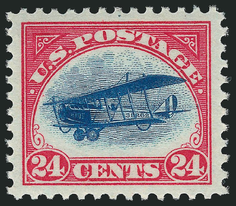 Cost of US Stamps Scott C3 - 24c 1918 Air Curtiss Jenny. Robert Siegel Auction Galleries, Nov 2012, Sale 1034, Lot 521