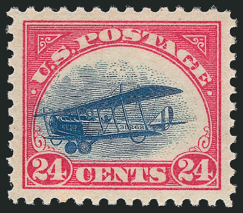 US Stamp Prices Scott Catalog # C3: 1918 24c Air Curtiss Jenny. Robert Siegel Auction Galleries, Oct 2010, Sale 997, Lot 6141