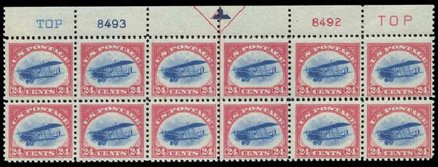 Prices of US Stamp Scott Cat. C3 - 24c 1918 Air Curtiss Jenny. Matthew Bennett International, Sep 2010, Sale 331, Lot 864