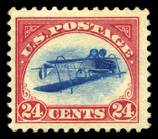 Costs of US Stamps Scott #C3: 24c 1918 Air Curtiss Jenny. Matthew Bennett International, Sep 2012, Sale 345, Lot 384
