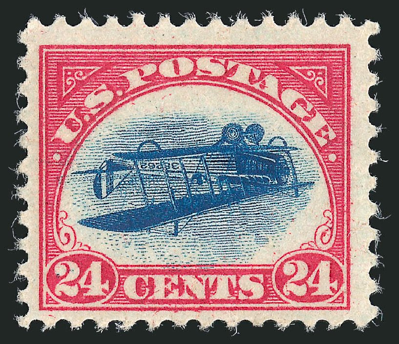 US Stamps Prices Scott Catalogue # C3: 24c 1918 Air Curtiss Jenny. Robert Siegel Auction Galleries, Mar 2012, Sale 1021, Lot 514