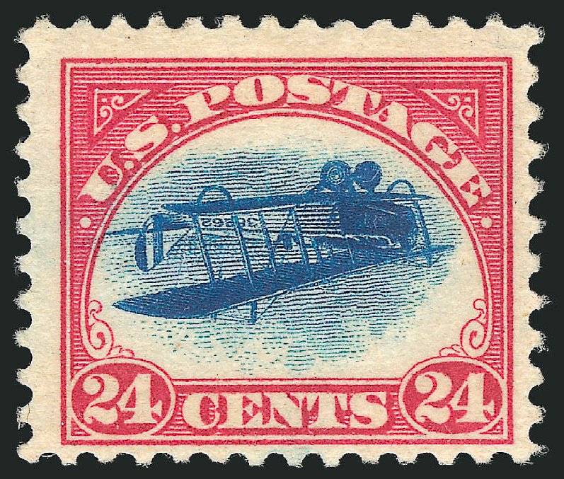 Cost of US Stamps Scott Catalog #C3: 1918 24c Air Curtiss Jenny. Robert Siegel Auction Galleries, Feb 2015, Sale 1093, Lot 584