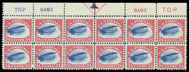 US Stamp Value Scott #C3: 24c 1918 Air Curtiss Jenny. Matthew Bennett International, Sep 2010, Sale 331, Lot 865
