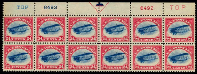 Costs of US Stamp Scott Catalog C3 - 24c 1918 Air Curtiss Jenny. Daniel Kelleher Auctions, May 2014, Sale 653, Lot 2475