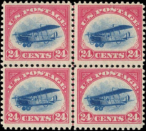 US Stamps Prices Scott Catalogue #C3 - 1918 24c Air Curtiss Jenny. Regency-Superior, Nov 2014, Sale 108, Lot 1075