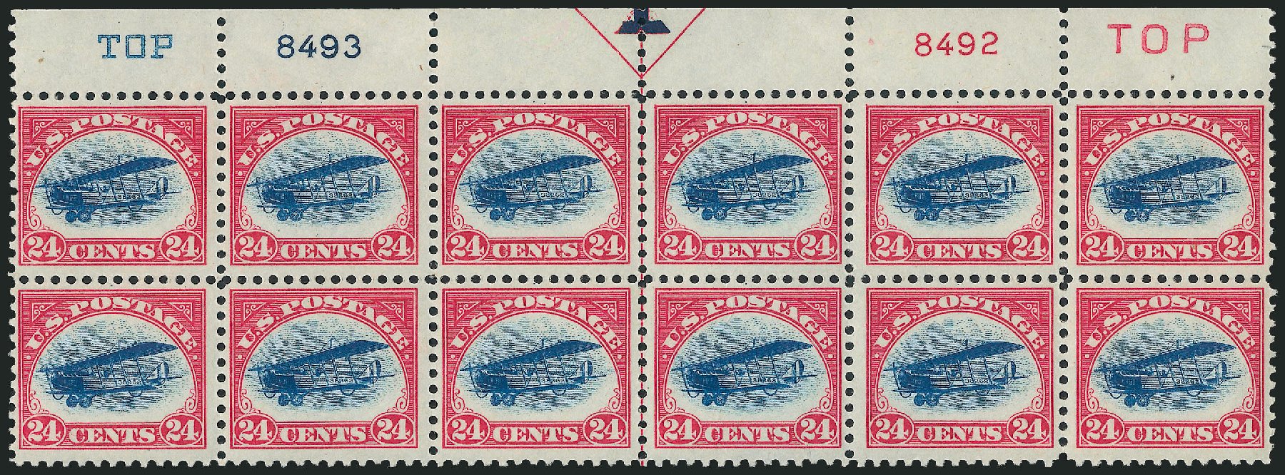 Prices of US Stamps Scott Catalog #C3: 1918 24c Air Curtiss Jenny. Robert Siegel Auction Galleries, Apr 2009, Sale 971, Lot 1865