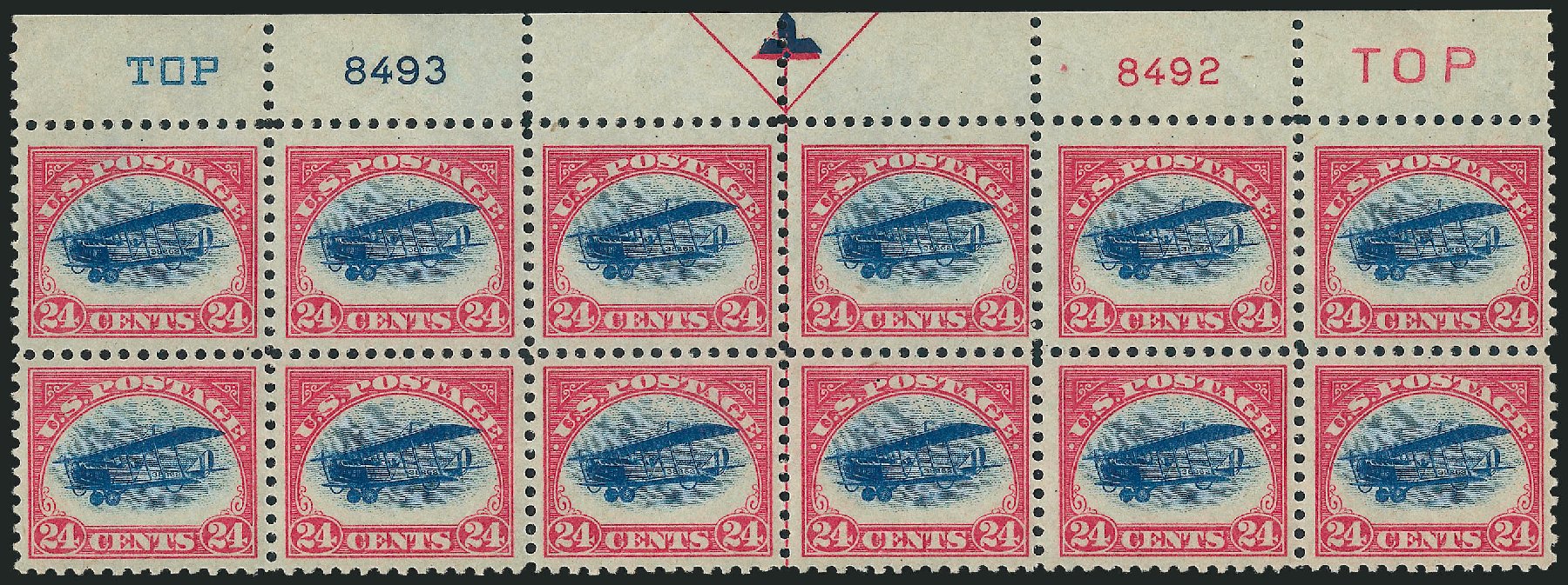 Prices of US Stamps Scott Cat. #C3 - 24c 1918 Air Curtiss Jenny. Robert Siegel Auction Galleries, Jun 2011, Sale 1011, Lot 822