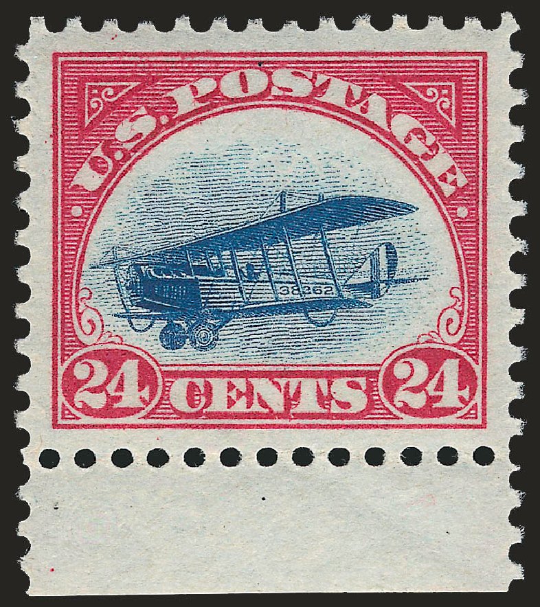 Prices of US Stamp Scott Catalog C3 - 24c 1918 Air Curtiss Jenny. Robert Siegel Auction Galleries, Jun 2009, Sale 975, Lot 2102