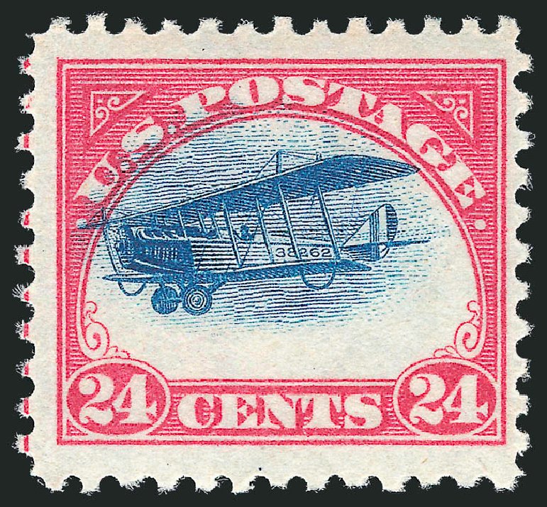 US Stamp Price Scott Catalog #C3: 24c 1918 Air Curtiss Jenny. Robert Siegel Auction Galleries, Oct 2010, Sale 997, Lot 6142