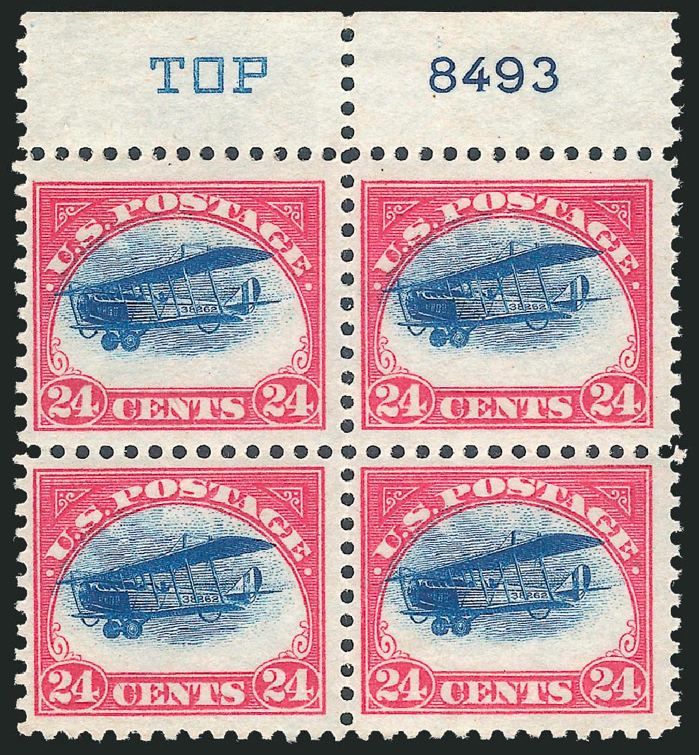 US Stamps Value Scott Cat. # C3: 24c 1918 Air Curtiss Jenny. Robert Siegel Auction Galleries, Dec 2012, Sale 1037, Lot 2183