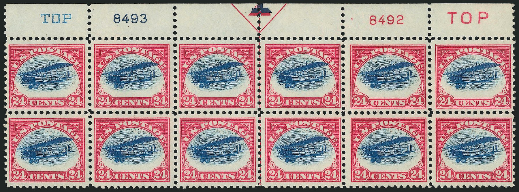 Price of US Stamps Scott Catalogue #C3: 1918 24c Air Curtiss Jenny. Robert Siegel Auction Galleries, Feb 2015, Sale 1093, Lot 583