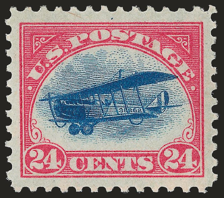 Price of US Stamp Scott #C3: 1918 24c Air Curtiss Jenny. Robert Siegel Auction Galleries, Jun 2009, Sale 975, Lot 2103