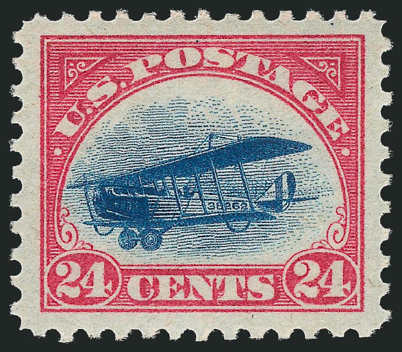 US Stamp Prices Scott #C3: 1918 24c Air Curtiss Jenny. Robert Siegel Auction Galleries, Dec 2009, Sale 978, Lot 1113