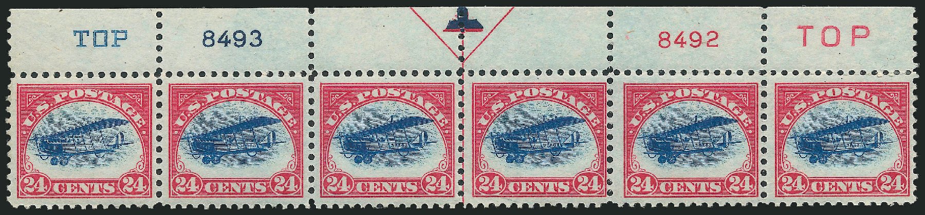 Value of US Stamp Scott #C3: 24c 1918 Air Curtiss Jenny. Robert Siegel Auction Galleries, Oct 2010, Sale 997, Lot 6143