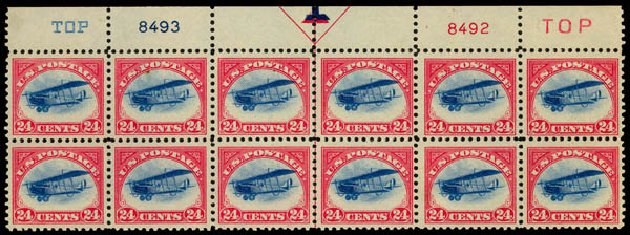 Prices of US Stamps Scott # C3 - 24c 1918 Air Curtiss Jenny. Daniel Kelleher Auctions, Sep 2014, Sale 655, Lot 816