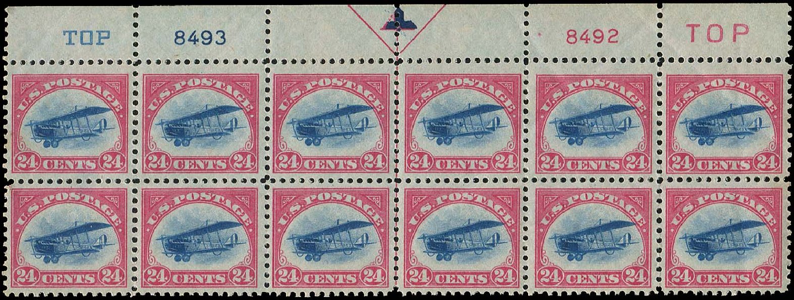 Prices of US Stamp Scott #C3 - 24c 1918 Air Curtiss Jenny. Regency-Superior, Aug 2015, Sale 112, Lot 1406