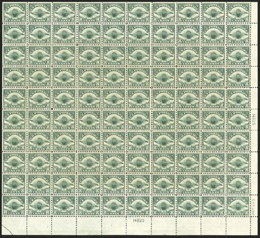 US Stamps Value Scott Catalogue #C4: 8c 1923 Air Radiator and Propeller. Spink Shreves Galleries, Mar 2013, Sale 142, Lot 418