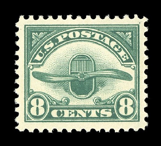 Value of US Stamp Scott Catalog C4: 8c 1923 Air Radiator and Propeller. Spink Shreves Galleries, May 2014, Sale 148, Lot 359