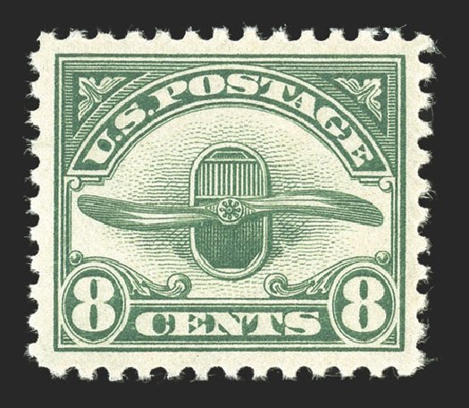 Value of US Stamps Scott Catalogue #C4 - 1923 8c Air Radiator and Propeller. Spink Shreves Galleries, Nov 2012, Sale 141, Lot 200