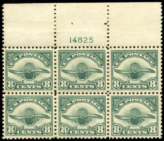 US Stamps Prices Scott # C4 - 8c 1923 Air Radiator and Propeller. Matthew Bennett International, Apr 2008, Sale 326, Lot 561