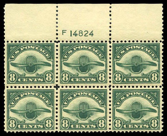 Price of US Stamp Scott Catalog #C4 - 1923 8c Air Radiator and Propeller. Matthew Bennett International, Mar 2011, Sale 337, Lot 3071