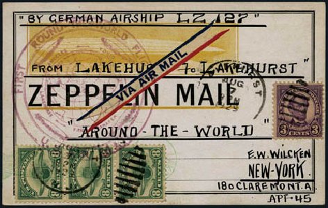US Stamp Price Scott Catalog C4: 1923 8c Air Radiator and Propeller. Harmer-Schau Auction Galleries, Oct 2011, Sale 91, Lot 321