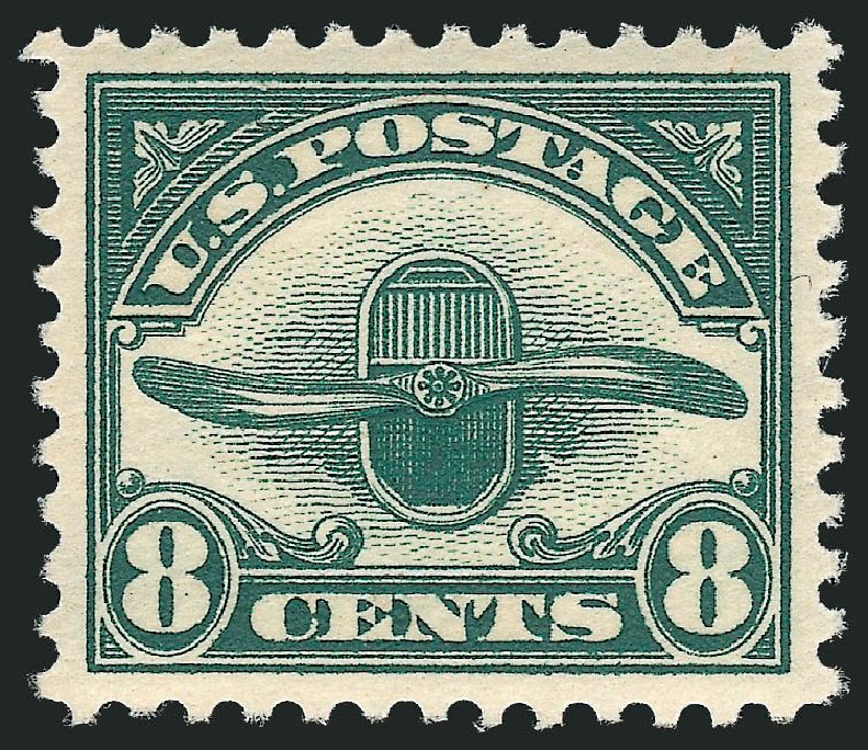 Value of US Stamps Scott Catalog # C4 - 8c 1923 Air Radiator and Propeller. Robert Siegel Auction Galleries, Mar 2011, Sale 1007, Lot 2911