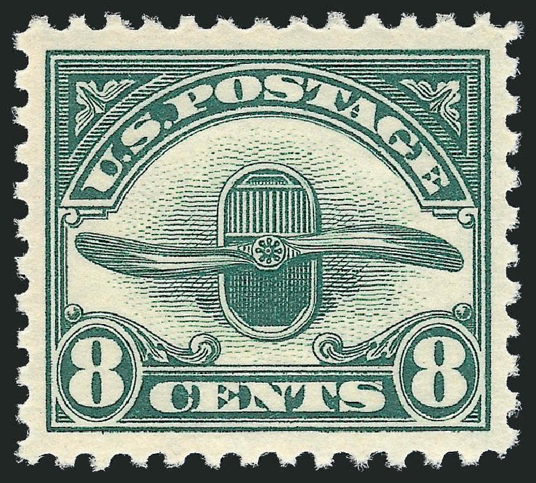 Price of US Stamps Scott Cat. # C4 - 8c 1923 Air Radiator and Propeller. Robert Siegel Auction Galleries, Jun 2011, Sale 1011, Lot 824