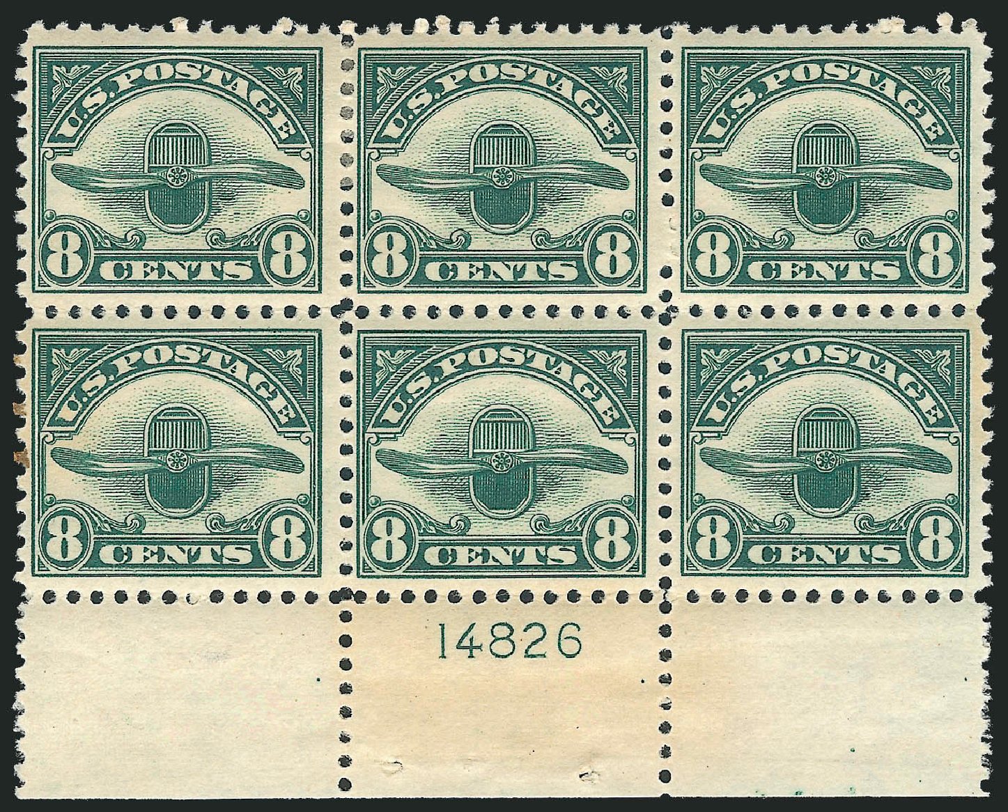 Price of US Stamps Scott #C4 - 1923 8c Air Radiator and Propeller. Robert Siegel Auction Galleries, Dec 2012, Sale 1037, Lot 2194