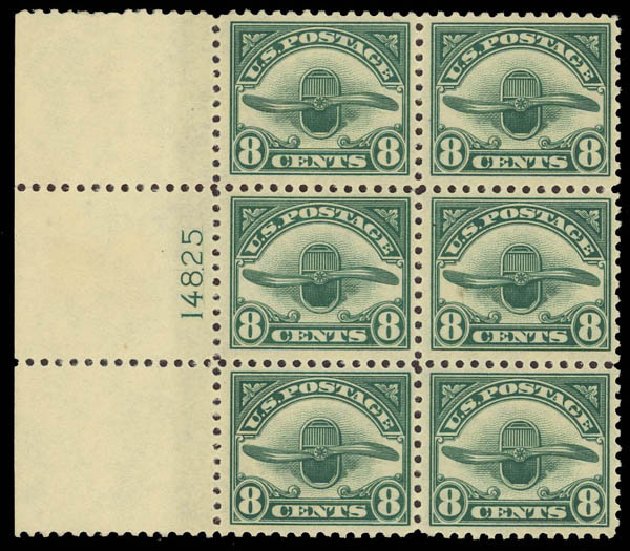 Price of US Stamp Scott Catalog #C4: 8c 1923 Air Radiator and Propeller. Daniel Kelleher Auctions, Jun 2012, Sale 630, Lot 1962