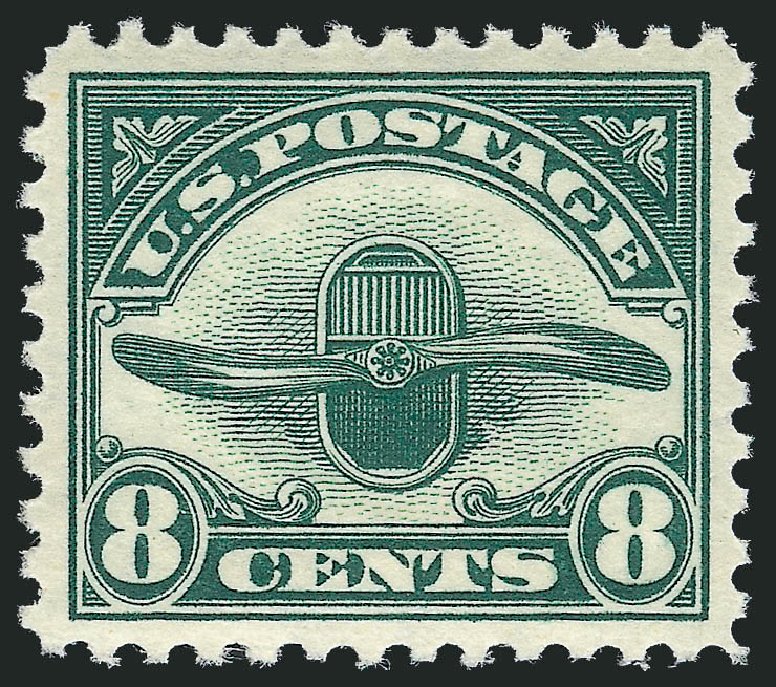 Costs of US Stamp Scott C4: 8c 1923 Air Radiator and Propeller. Robert Siegel Auction Galleries, Mar 2013, Sale 1040, Lot 2072