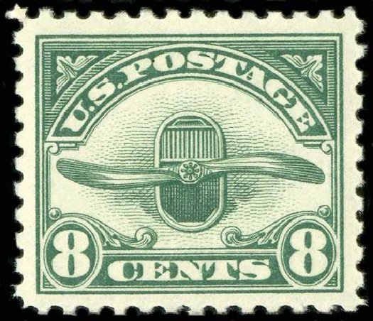 US Stamp Prices Scott C4 - 1923 8c Air Radiator and Propeller. Spink Shreves Galleries, Jul 2015, Sale 151, Lot 356