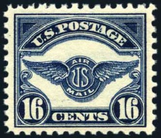 Values of US Stamp Scott Catalogue #C5: 1923 16c Air Service Emblem. Harmer-Schau Auction Galleries, Aug 2011, Sale 90, Lot 1637