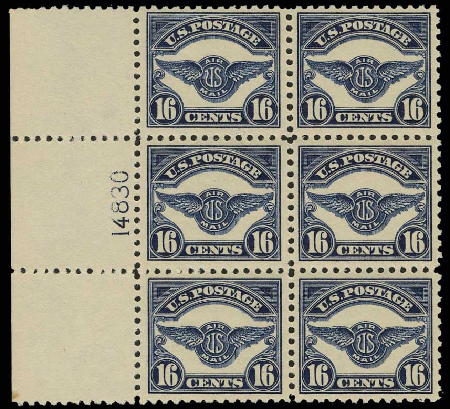 US Stamp Value Scott Cat. #C5: 1923 16c Air Service Emblem. H.R. Harmer, May 2014, Sale 3005, Lot 1387